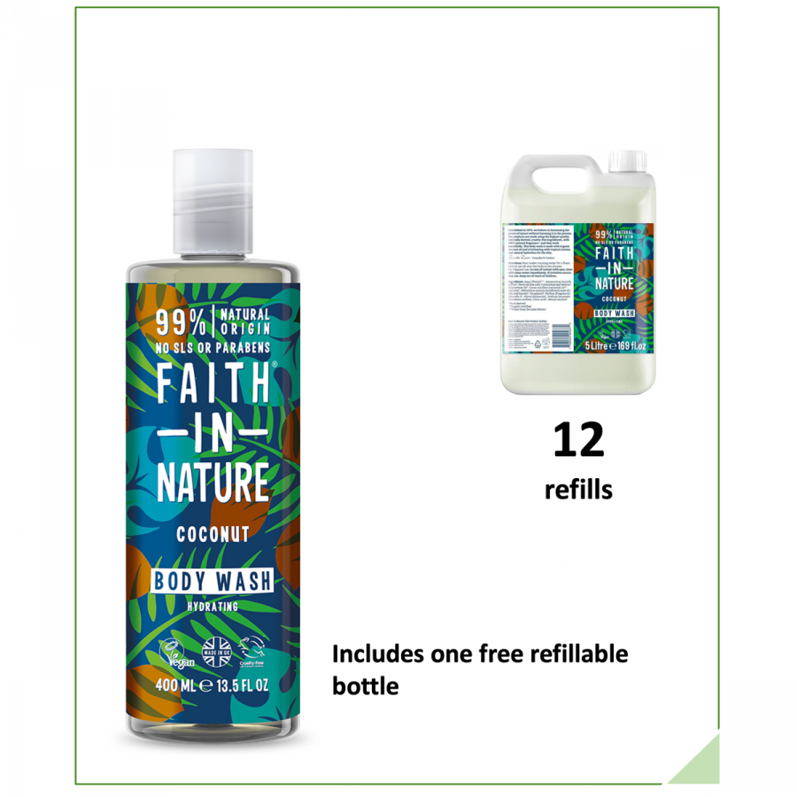 Faith In Nature – Coconut – Body Wash – 5L