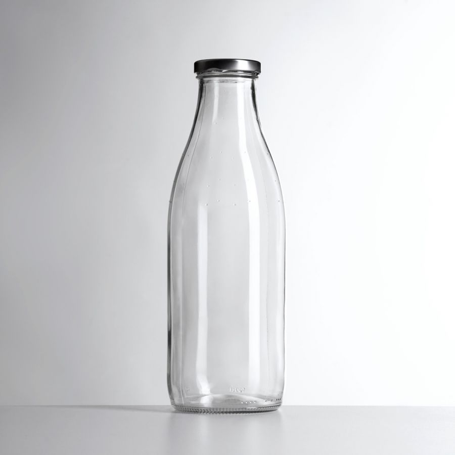 1000ml Clear Glass Laundry Bottle with 53mm Twist Off Cap