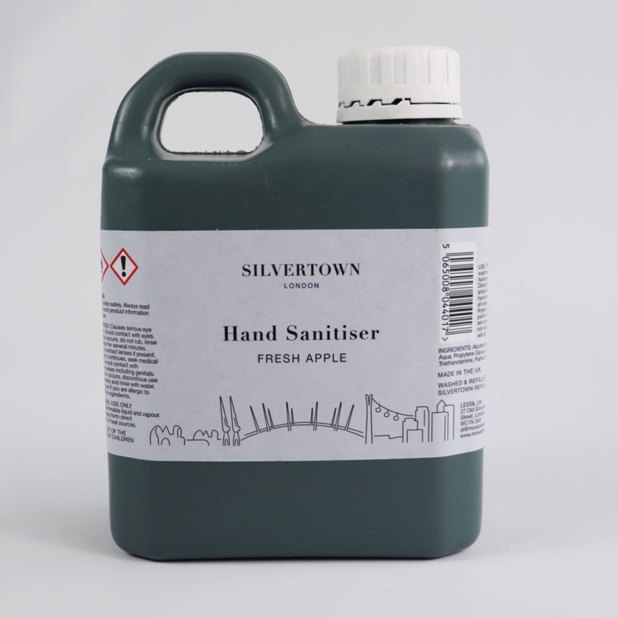 Silvertown Fresh Apple Hand Sanitiser Refill (1 or 2L) - Bottles Optional