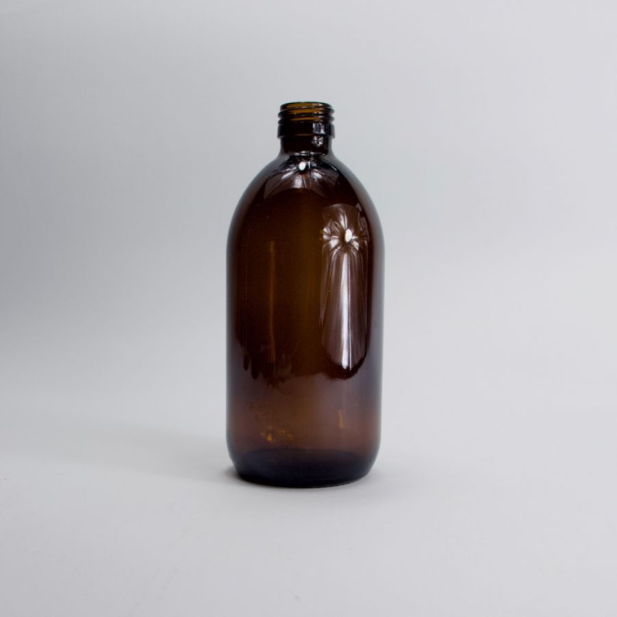 500ml Amber Glass Sirop Bottle (Optional Pump)