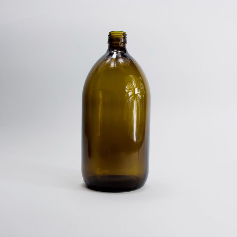 1000ml Amber Glass Sirop Bottle (Optional Pump)
