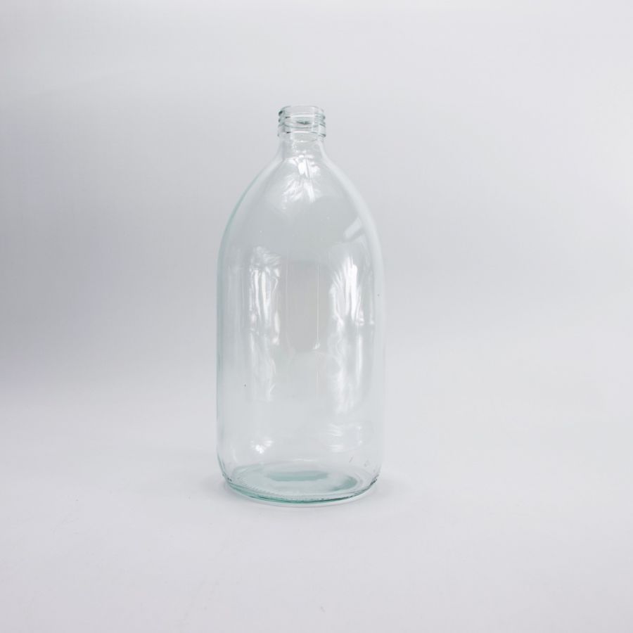 1000ml Clear Glass Sirop Bottle  (Optional Pump)